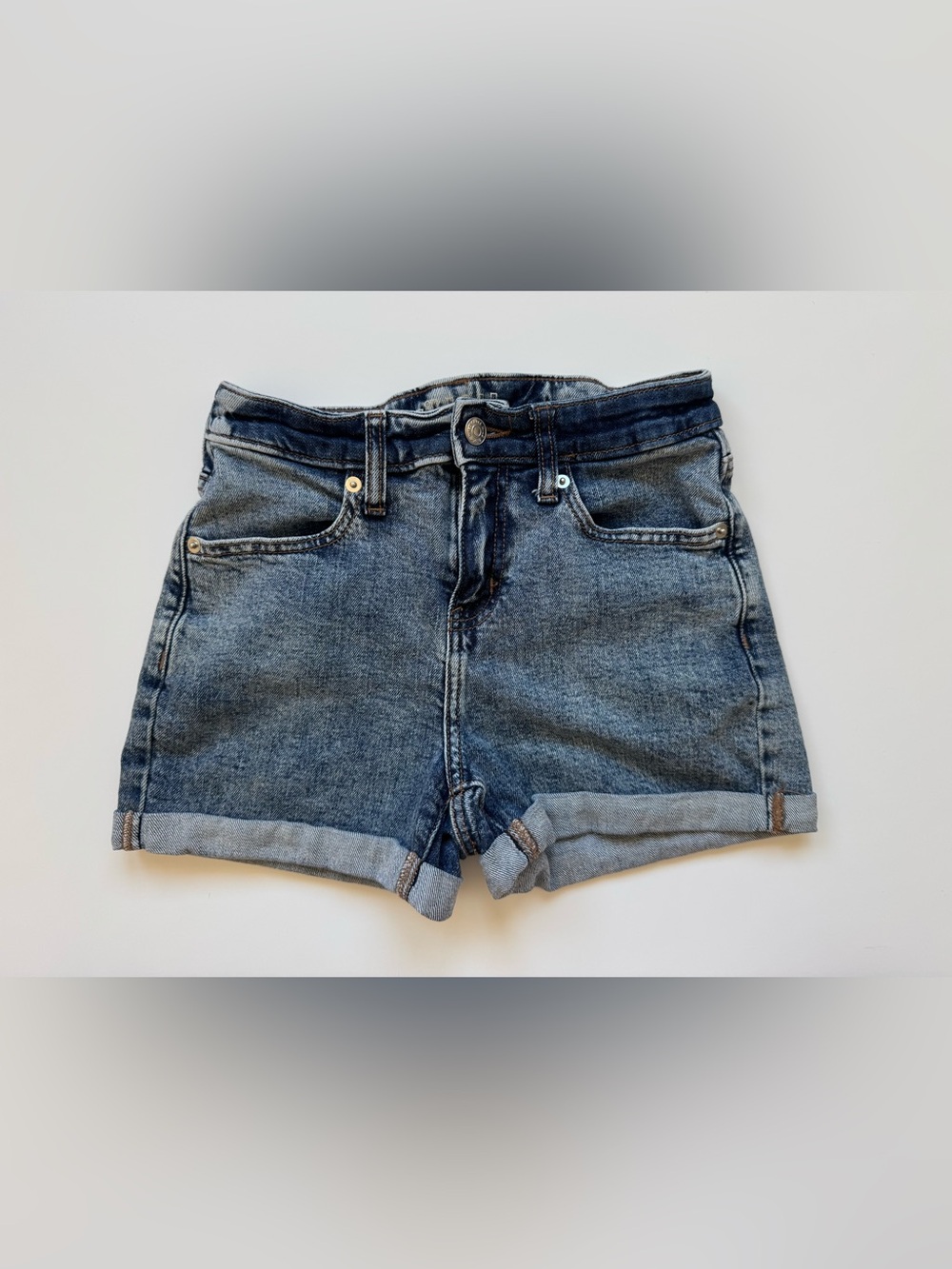 Wild Fable Women's Blue Denim Rolled Cuff Shorts High Rise Size 0/25R